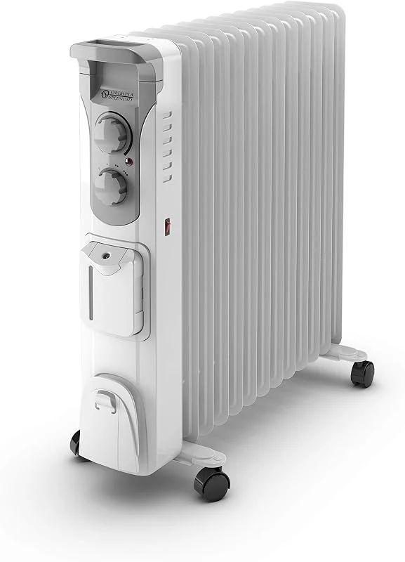 Olimpia Splendid 99298 Caldorad Humi 13 Ölradiator 2500 W mit Luftbefeuchter und Timer, Kunststoff — Heizung Warmepumpe