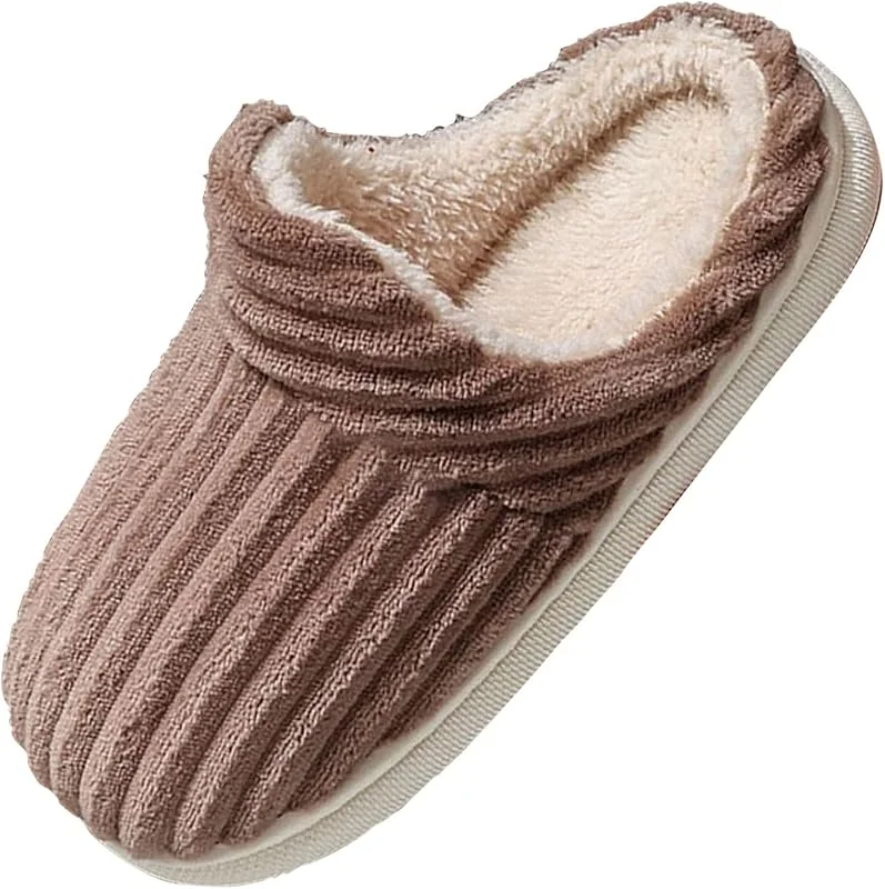 Generisch Travel Slippers Women Warm Winter Gefütterte Hausschuhe Elegant Pluesch Feste Sohle Slipper Soft Fluffy Wide Fit Hauspantoffeln Leicht rutschfest Hauspantoffeln Beheizbare Hausschuhe — Heizkleidung