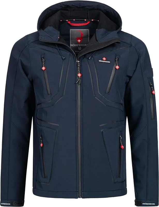 Höhenhorn Schilthorn Herren Softshell Jacke Outdoor Funktionsjacke Freizeitjacke Wasserabweisend Atmungsaktiv Winddicht — Heizkleidung