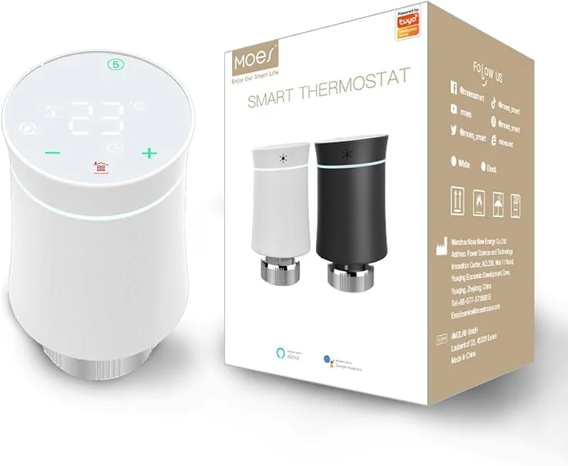 MOES Heizkörperthermostat WLAN, Zigbee Smart Thermostat Heizung — Heizung Warmepumpe