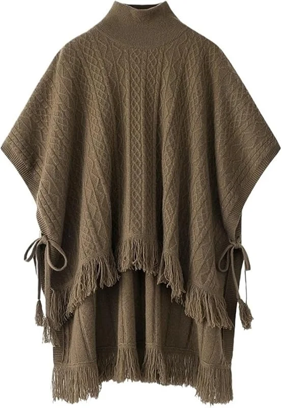 Schal Exquisiter Rollkragenpullover aus 100% reinem Kaschmir for Damen, warmer Strickschal for Herbst und Winter — Heizkleidung