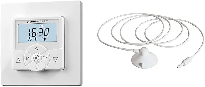 HOMEPILOT Zeitschaltuhr premium, cleverer Rolladenschalter mit Timer & Sonnensensor 0, 75m — Heizung Warmepumpe