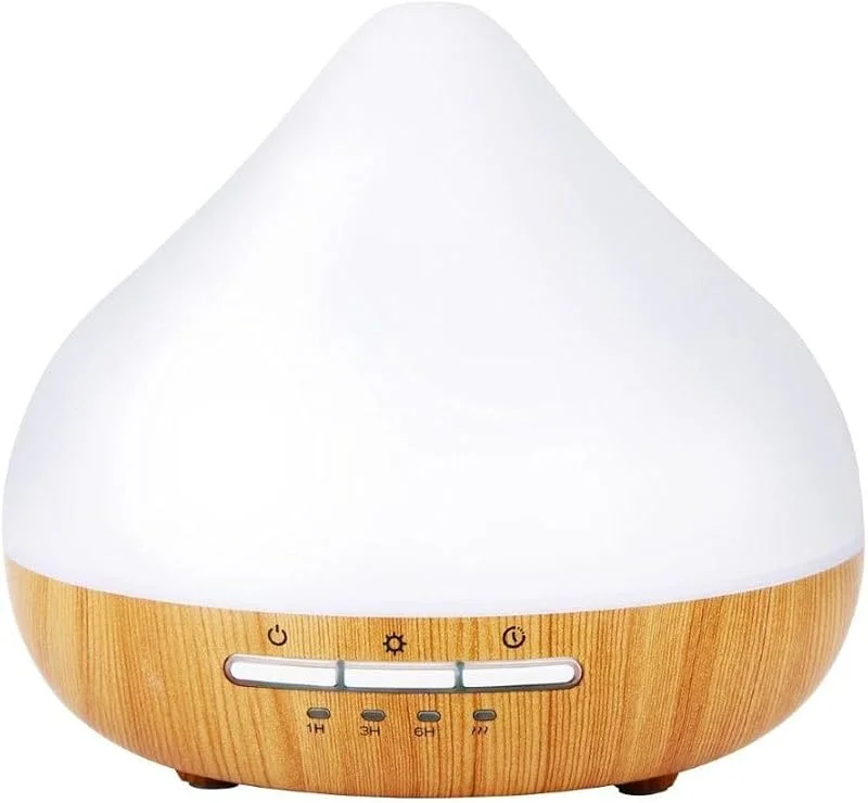 Grundig Aroma Diffuser Luftbefeuchter 300ml - Elektrischer Duftöl Diffuser Mit LED-Licht und Timer - Diffusor Für Ätherische Öle - Ohne Kabel - Weiß
