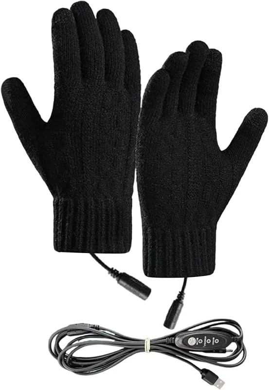 Touchscreen-Strickhandschuhe – USB-Lade-Heizhandschuhe — Heizkleidung