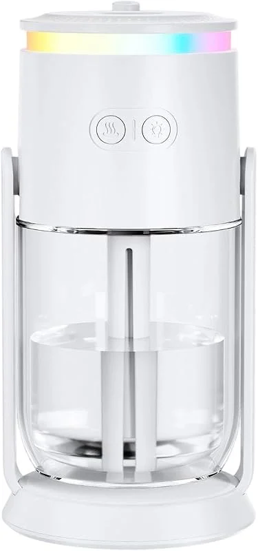 USB-Luftbefeuchter, 280 ml, wiederaufladbarer USB-Projektor mit 7