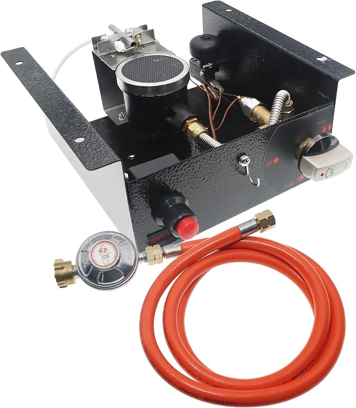 Meter Star Gasheizer-Set-Ersatz, einschließlich Druckminderventil und 1, 5 m Schlauch, Propangas-Glasrohr-Heizungssteuerkasten, Lufteinlass, 10 mm Außenheizungsregler, Heizofen-Heizungs-Montagesatz — Heizung Warmepumpe