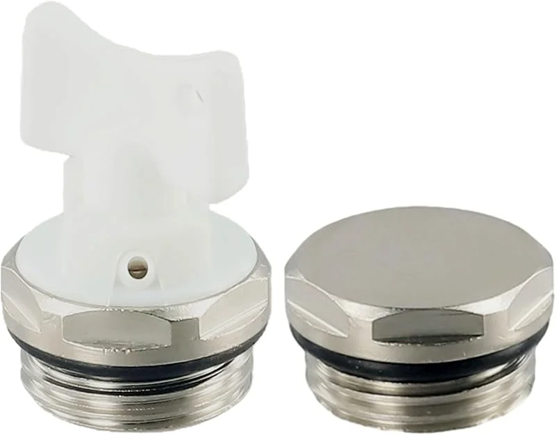 Manueller Heizkörper Entlüfter 1, 2 Zoll Vernickelt(1PCS) — Heizung Warmepumpe
