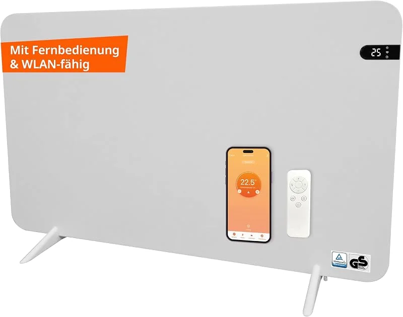 Könighaus Smart Dual-Infrarotheizung V2 800 W - Weiß — Heizung Warmepumpe