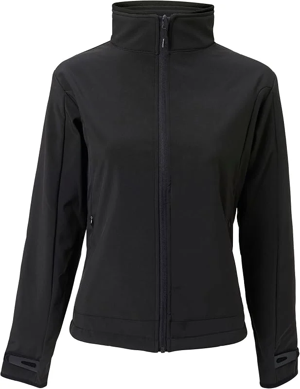30seven, Beheizbare Softshell-Jacke für Damen, Passgenau, Fleece-Futter, Bis zu 5 Stunden Kontinuierliche Wärme, Inklusive Super-Akku, Schwarz, XS — Heizkleidung