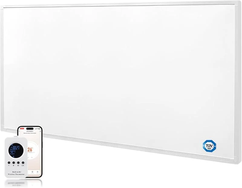 Infrarotheizung 800W mit Thermostat, Infrarotheizung Wandmontage — Heizung Warmepumpe