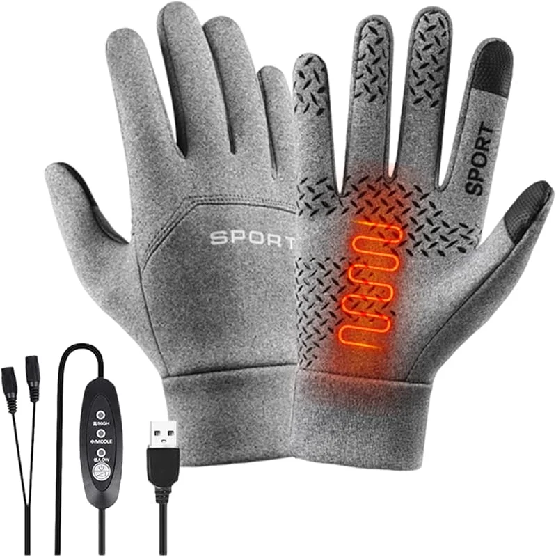 Beheizte Winterhandschuhe 3 Einstellungen USB Touchscreen Beheizte — Heizkleidung