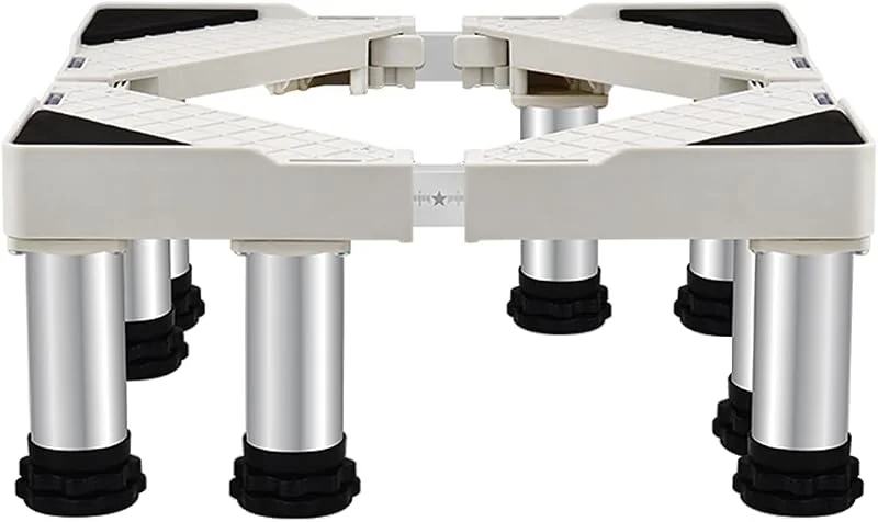 Verstellbarer Standfuß für Waschmaschine und Kühlschrank – feuchtigkeitsbeständiger Sockel mit Antivibrationsdesign, Höhe 10–25 cm, Länge 50–75 cm, ideal für Geschirrspüler und Waschmaschine — Heizung Warmepumpe