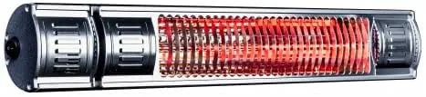 HeizMeister Infrarotstrahler 2000 IP 65 RC mit Fernbedienung silber — Heizung Warmepumpe