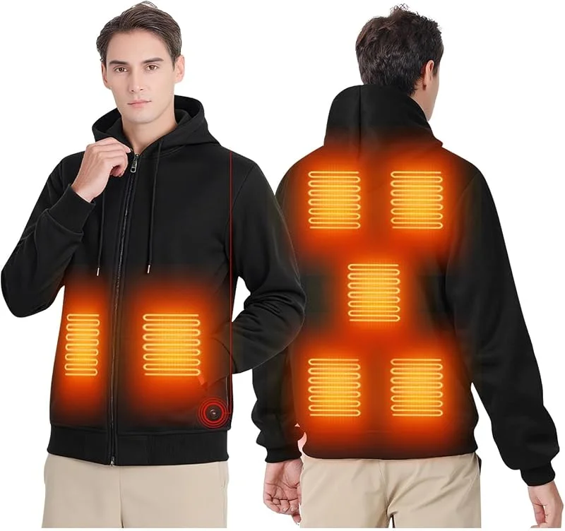 2026 Testsieger Beheizbare Jacke Herren Damen Warm Beheizbare Hoodie — Heizkleidung