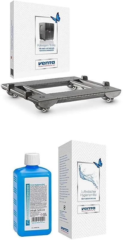 Venta Rollwagen, anthrazit 6060400 + Hygienemittel, 500 ml — Luftbefeuchter