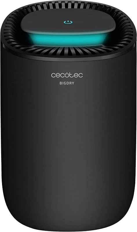 Cecotec Luftentfeuchter BigDry 2000 Light Black - 300 ml, Tag, herausnehmbarer 0, 6-Liter-Tank, Abdeckung bis zu 20 m2, Mindestverbrauch 23 W. (BigDry 2000 Light Black) — Luftbefeuchter