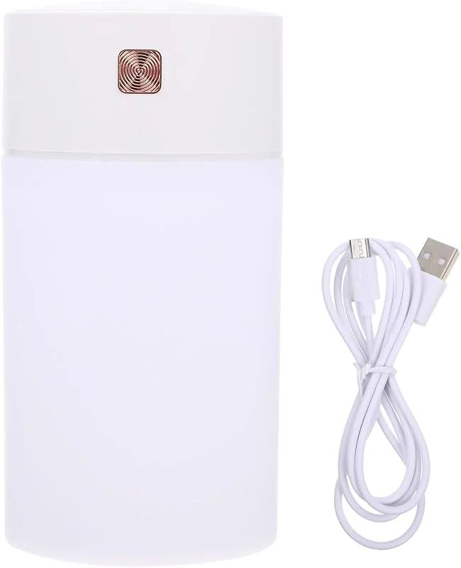 MILISTEN USB Aromatherapie Luftbefeuchter mit 300ml Fassungsvermögen und 2 Stufen Weißer Tisch Luftbefeuchter für Desktop und Zuhause mit Luftreinigung