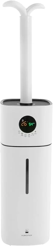 Luftbefeuchter 16L Große Räume, Top-Fill Ultraschall Luftbefeuchter 3 Stufen Humidifier, LED-Bildschirm, 1-12H Timer, 36-45 dB, für Badezimmer, Schlafzimmer, Wohnzimmer