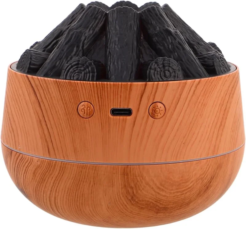 Cabilock Luftbefeuchtungsgerät mit Holzmaserung Mini-nebel-luftbefeuchter für Schreibtisch und Schlafzimmer mit Usb-anschluss und Nachtlichtfunktion als Tisch-luftbefeuchter für Zuhause