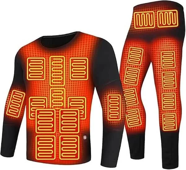 Beheizte Motorradjacke für Männer und Frauen, elektrisch, USB-Heizjacke, Anzug, Heizung, Thermounterwäsche-Set, beheizbares Hemd, Oberbekleidung (Farbe: Damen, Größe: M) (Mann 4XL) — Heizkleidung