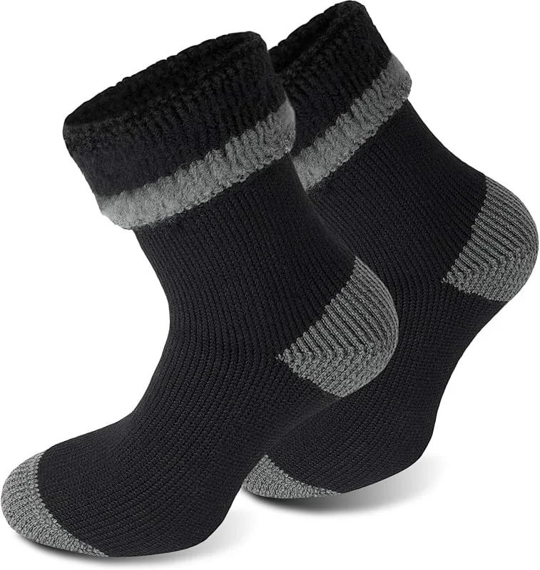 Polar Husky 3 Paar Sehr warme Socken mit Vollplüsch und Schafwolle, Nie wieder kalte Füße! — Heizkleidung