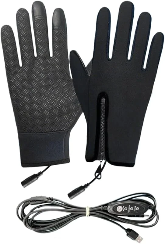 Générique Elektrische beheizte Handschuhe – elektrische Handwärmer, thermische Handschuhe, Touchscreen-Handschuhe, verschiedene Modi, Unisex, Sport, Camping, Fahren, Wandern, Angeln, Winter — Heizkleidung