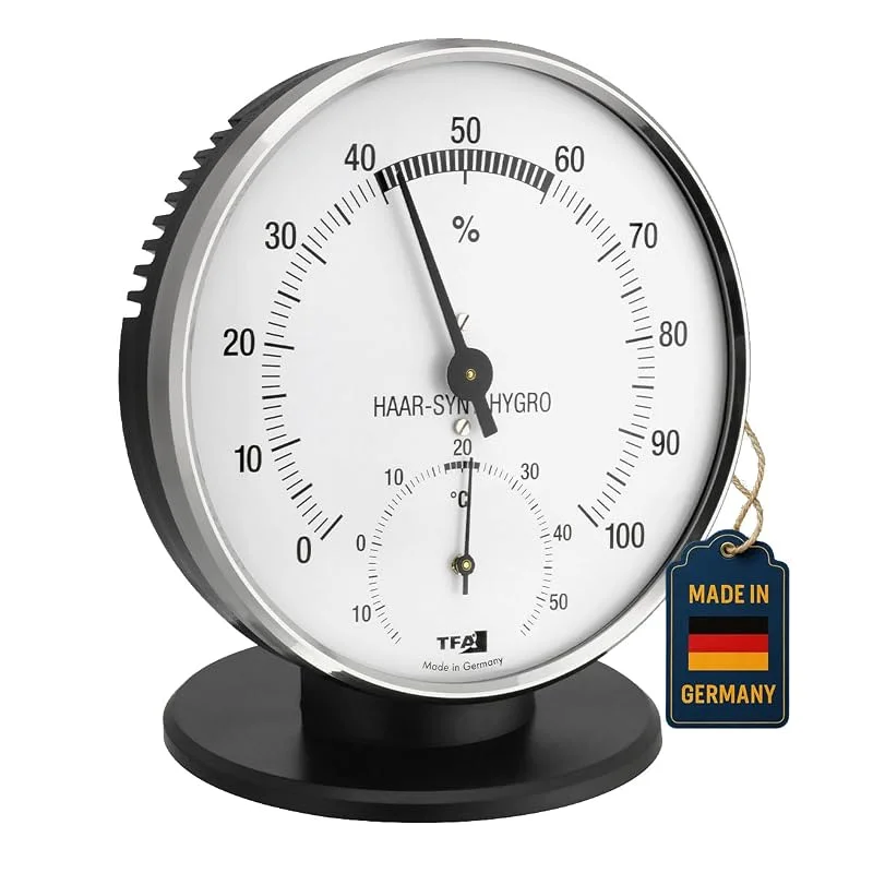 TFA Dostmann Analoges Thermo-Hygrometer, 45.2032, zur Temperatur- und Luftfeuchtigkeitskontrolle — Luftbefeuchter