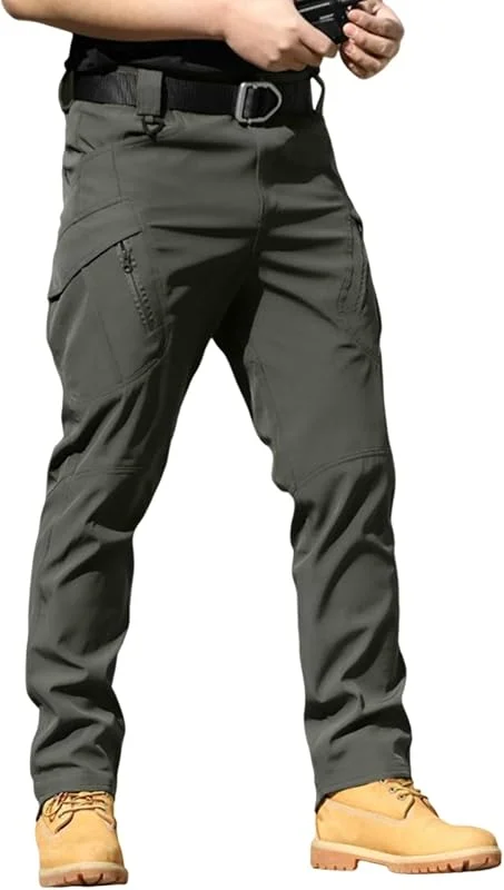 Generisch Cargohose Herren Slim Fit Lang Arbeitshosen Wanderhose Zip Off Outdoor Hosen Arbeitshose Wandern Trekkinghose Männer Cargo Viele Taschen Outdoorhose Trekking Taktische Ranger Hose Ripstop — Heizkleidung