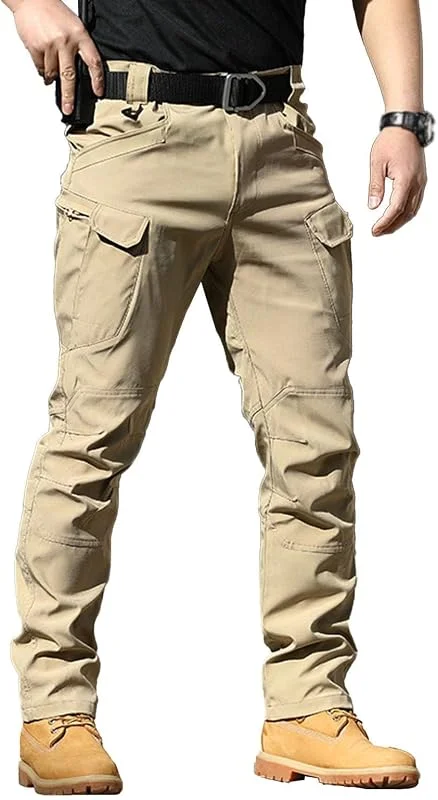Cargohose Herren Baumwolle Outdoorhose Cargo Hosen Herren Multi Tascchen Combat Taktische Ranger Hose — Heizkleidung