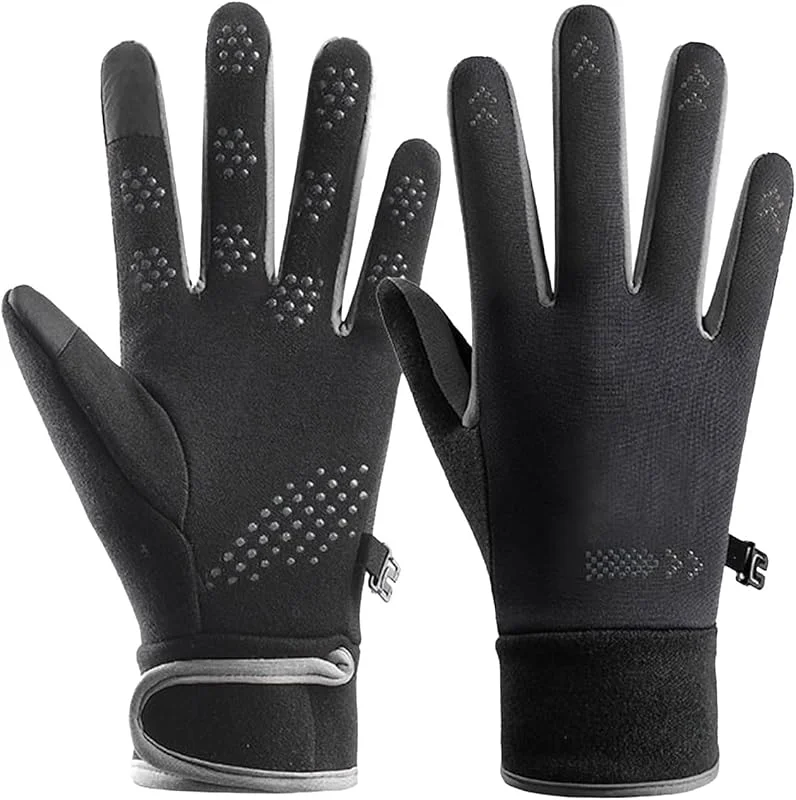 Winterhandschuhe für Damen, fingerlos, gestrickt, warm, Halbfinger, Wolle, Skihandschuhe, Fäustlinge, Herren — Heizkleidung